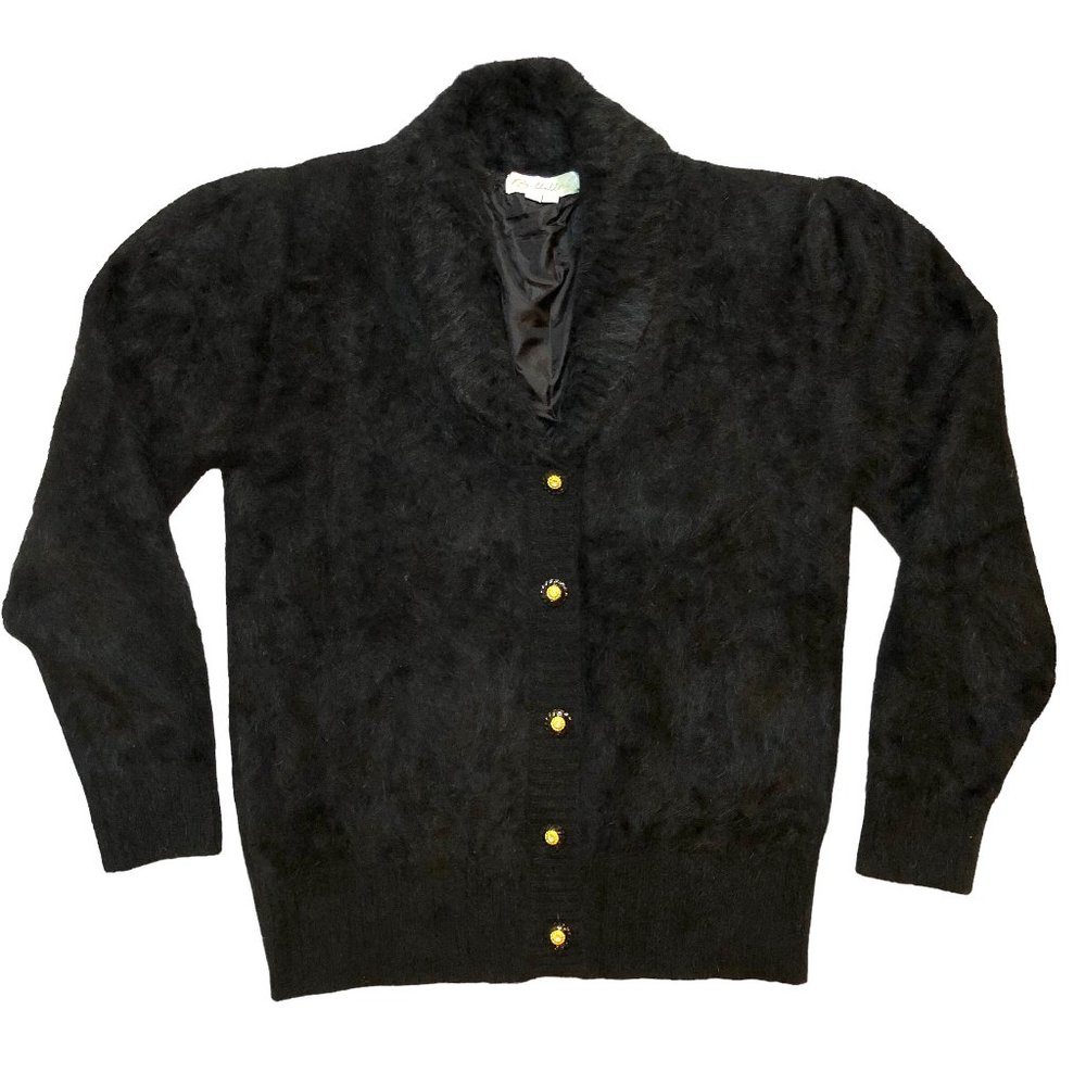 Vintage angora cardigan sweater